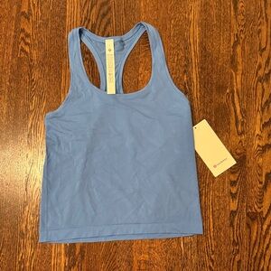 Brand new blue swiftly tank